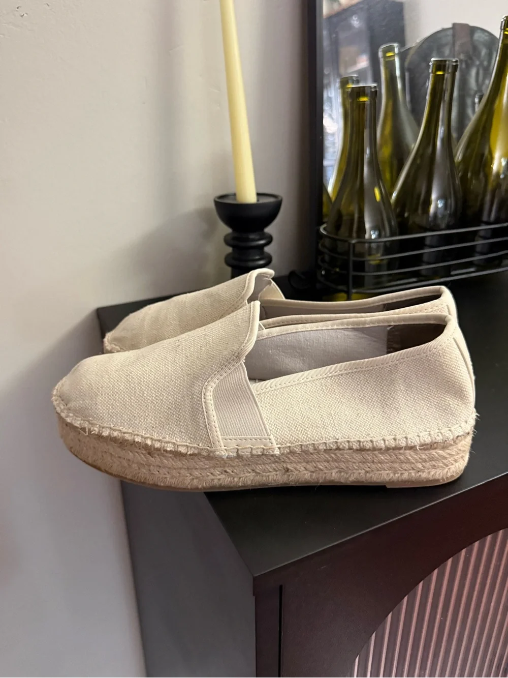 Circus by Sam Edelman Ivory Platform Espadrilles Women’s Size 10
